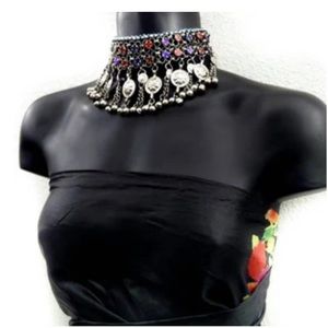 🎁 Afghan Tribal Necklace Choker Traditional Vintage Antique Handmade Kuchi